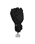 Chanel Black Logo Umbrella, back view